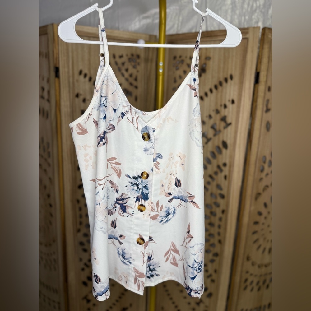 Floral Button-Down Top